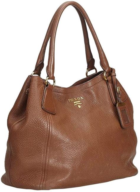 brown prada handbags|prada brown leather handbag.